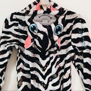 Justice Zebra Sleepwear Onesie